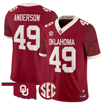 Men's Oklahoma Sooners Rough Rider Vapor Limited Jersey - All Stitched