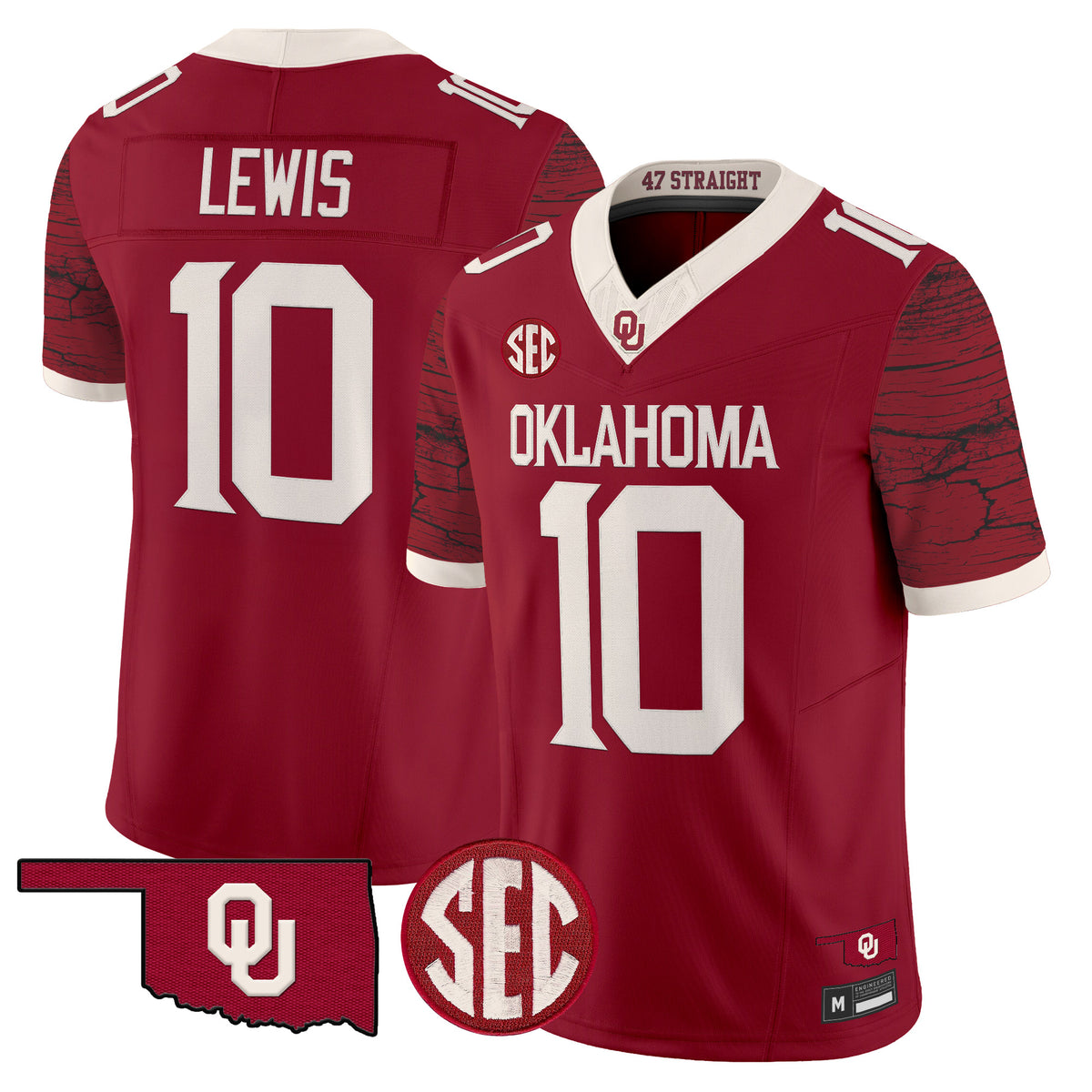 Men's Oklahoma Sooners Rough Rider Vapor Limited Jersey - All Stitched