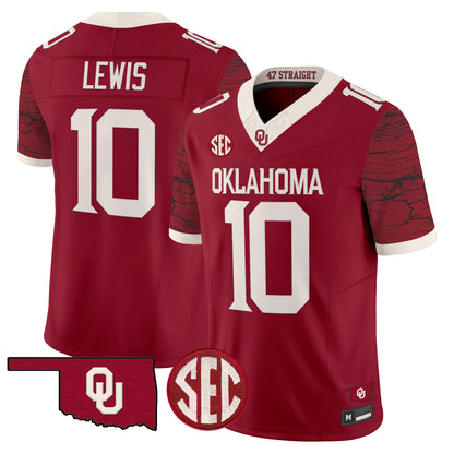 Men's Oklahoma Sooners Rough Rider Vapor Limited Jersey - All Stitched