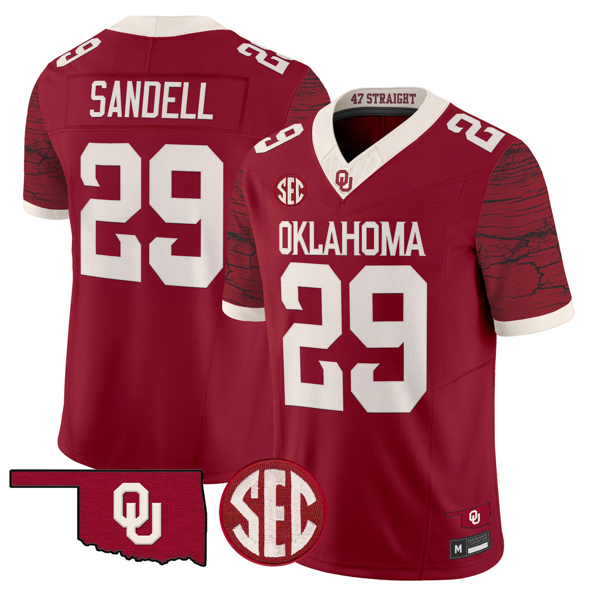 Men's Oklahoma Sooners Rough Rider Vapor Limited Jersey - All Stitched