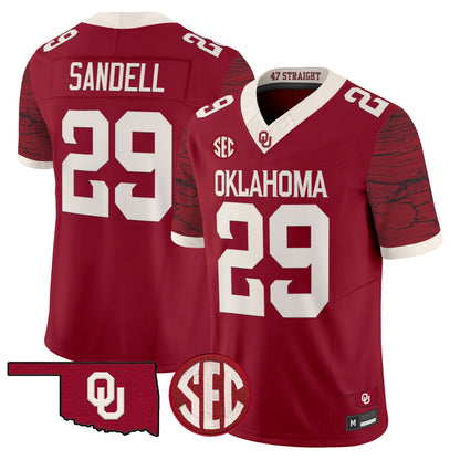 Men's Oklahoma Sooners Rough Rider Vapor Limited Jersey - All Stitched