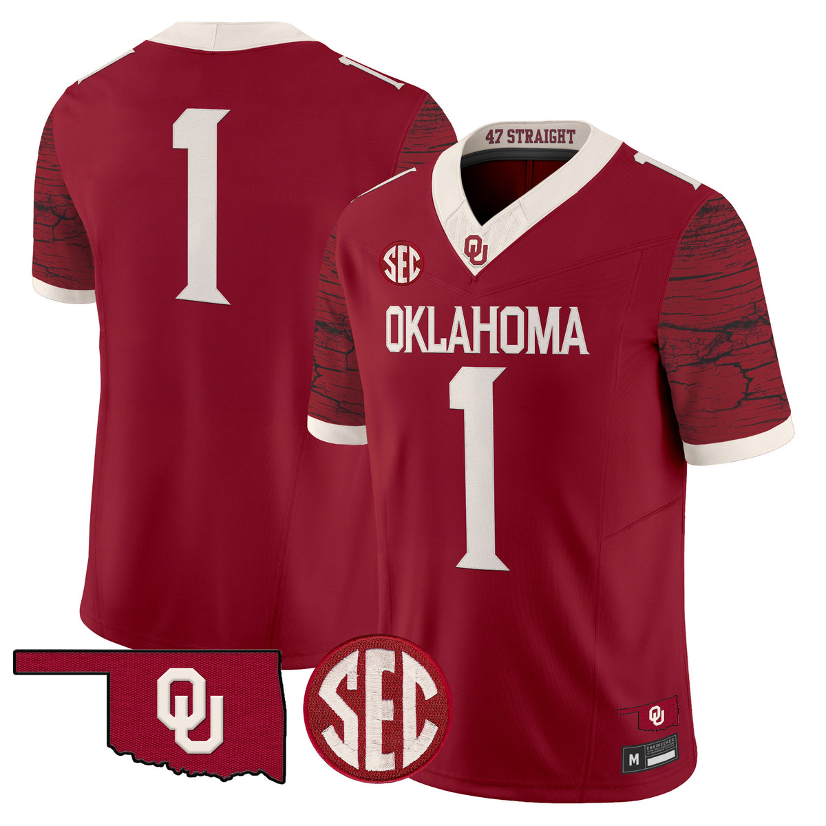 Men's Oklahoma Sooners Rough Rider Vapor Limited Jersey - All Stitched