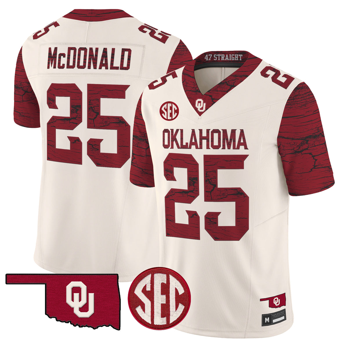 Men's Oklahoma Sooners Rough Rider Vapor Limited Jersey - All Stitched