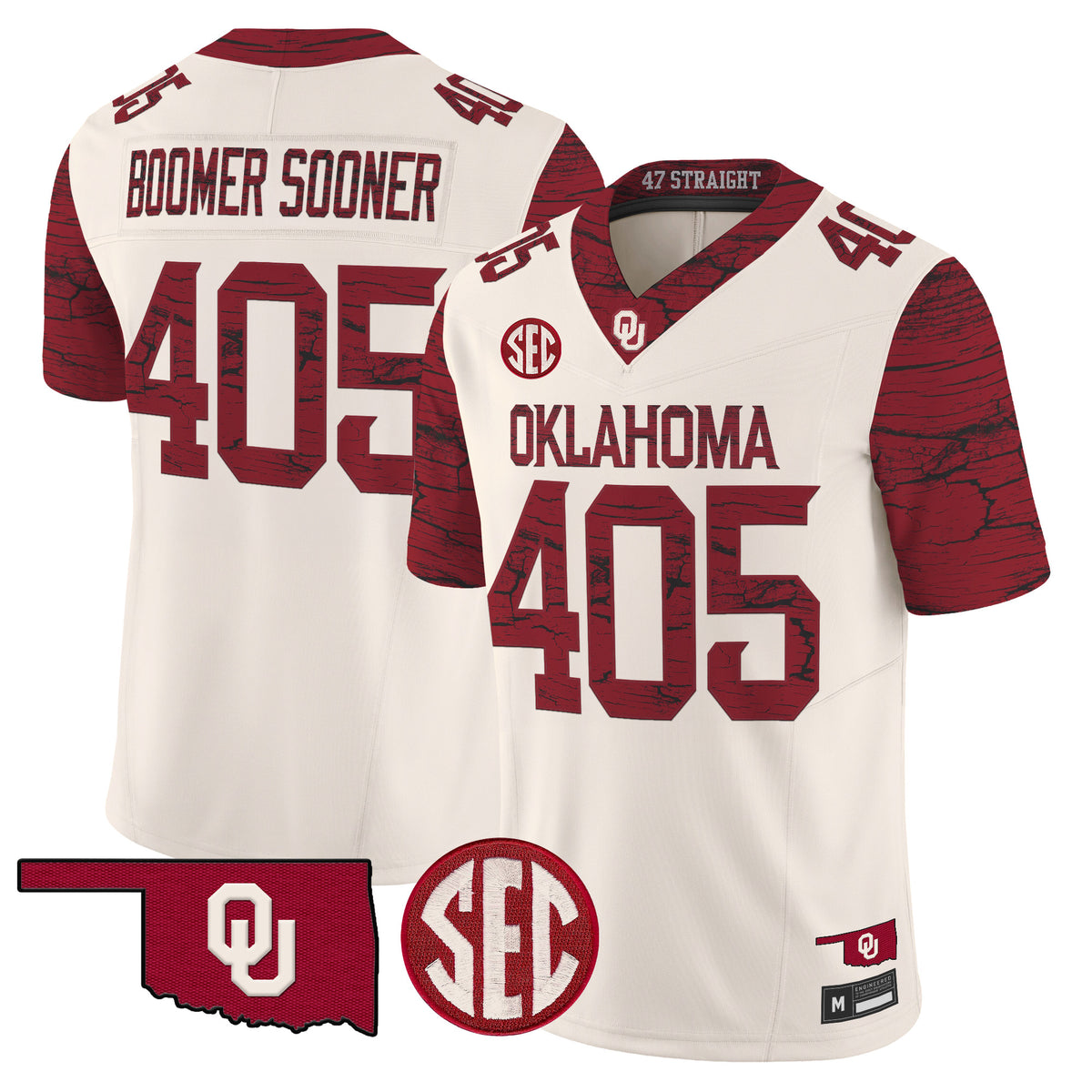 Men's Oklahoma Sooners Rough Rider Vapor Limited Jersey - All Stitched