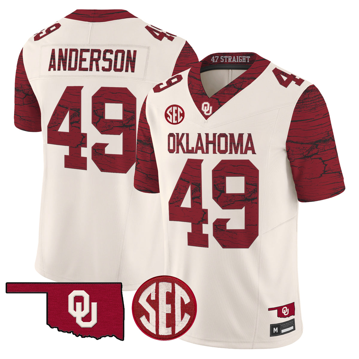 Men's Oklahoma Sooners Rough Rider Vapor Limited Jersey - All Stitched