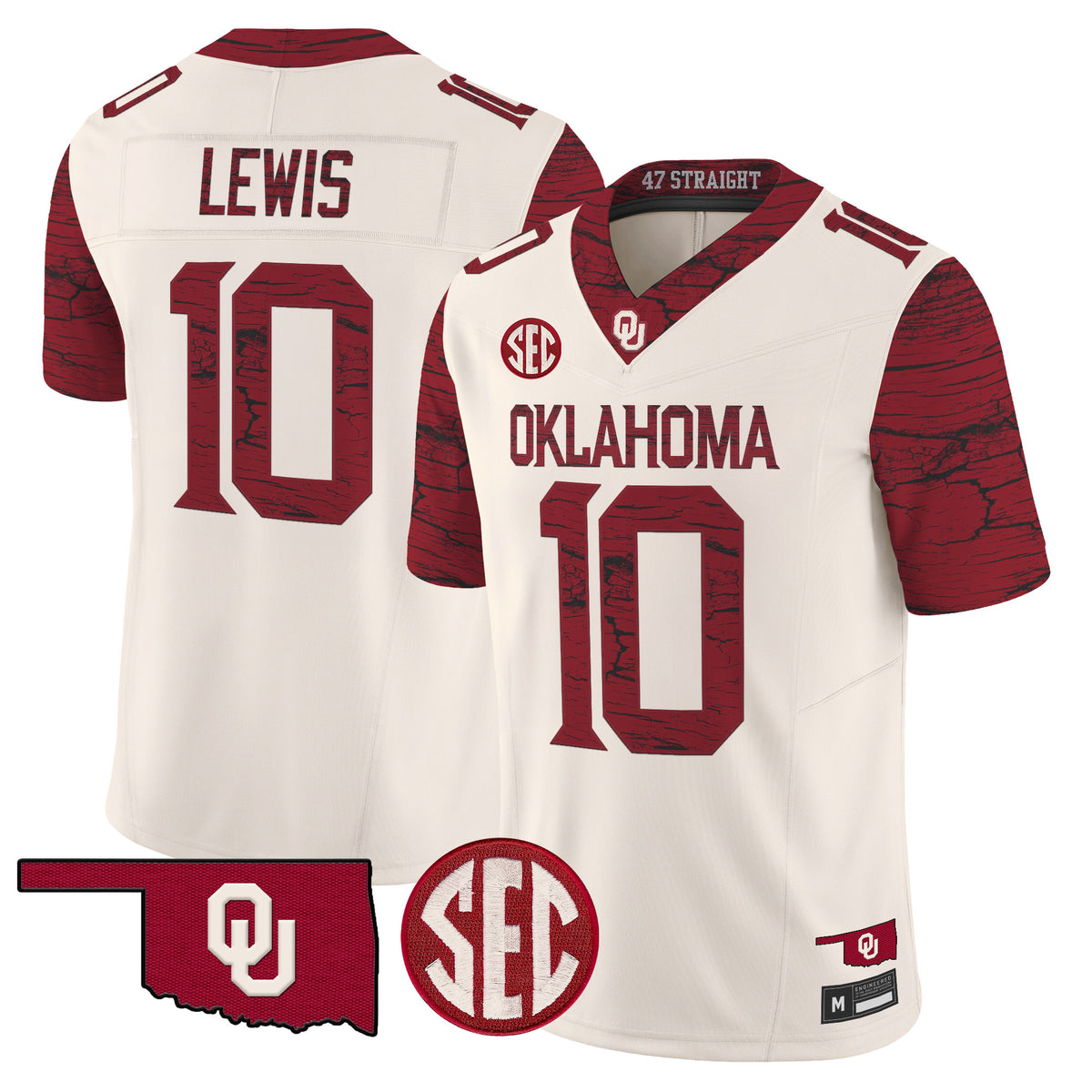 Men's Oklahoma Sooners Rough Rider Vapor Limited Jersey - All Stitched
