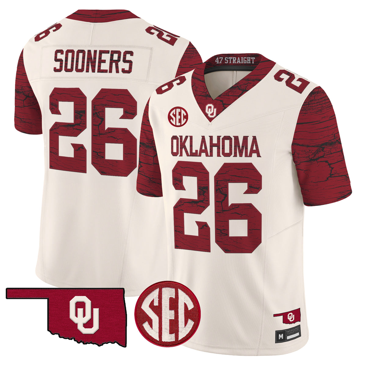 Men's Oklahoma Sooners Rough Rider Vapor Limited Jersey - All Stitched