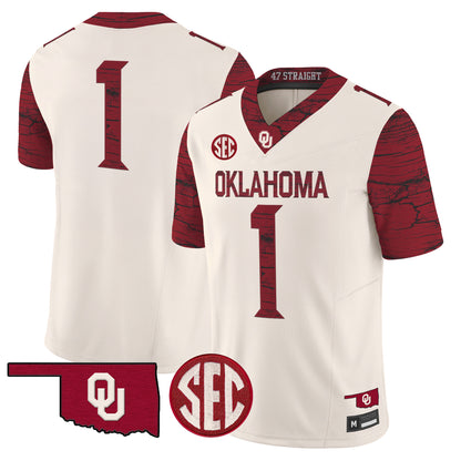 Men's Oklahoma Sooners Rough Rider Vapor Limited Jersey - All Stitched