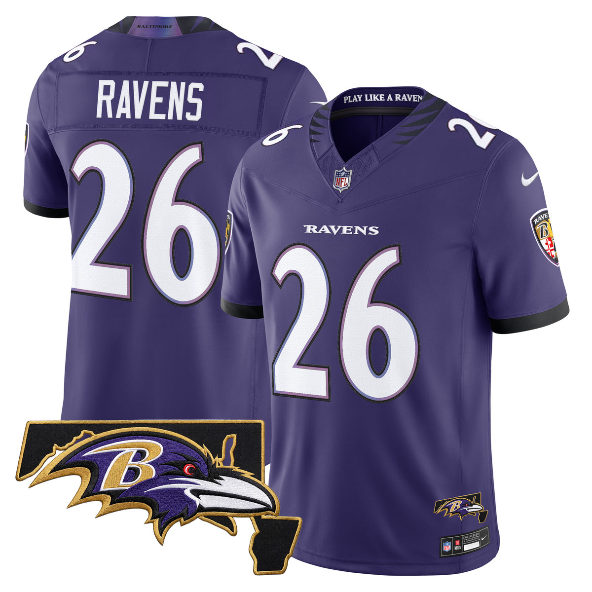 Men's Baltimore Ravens 2026 Vapor Limited Jersey V2 - All Stitched