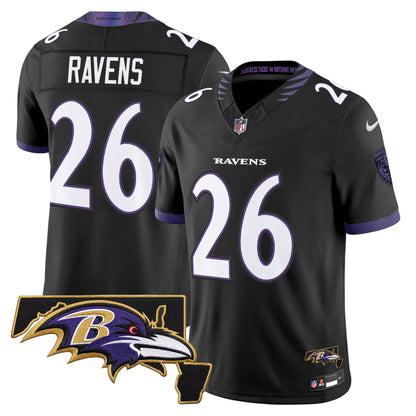 Men's Baltimore Ravens 2026 Vapor Limited Jersey V2 - All Stitched
