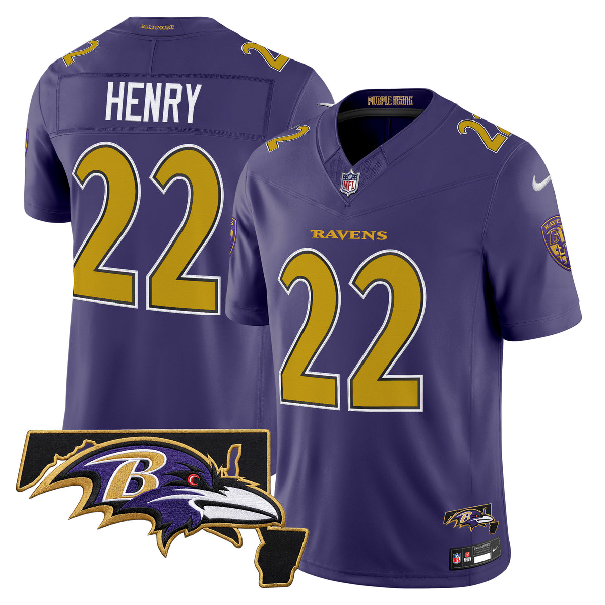Men's Baltimore Ravens 2026 Vapor Limited Jersey V2 - All Stitched