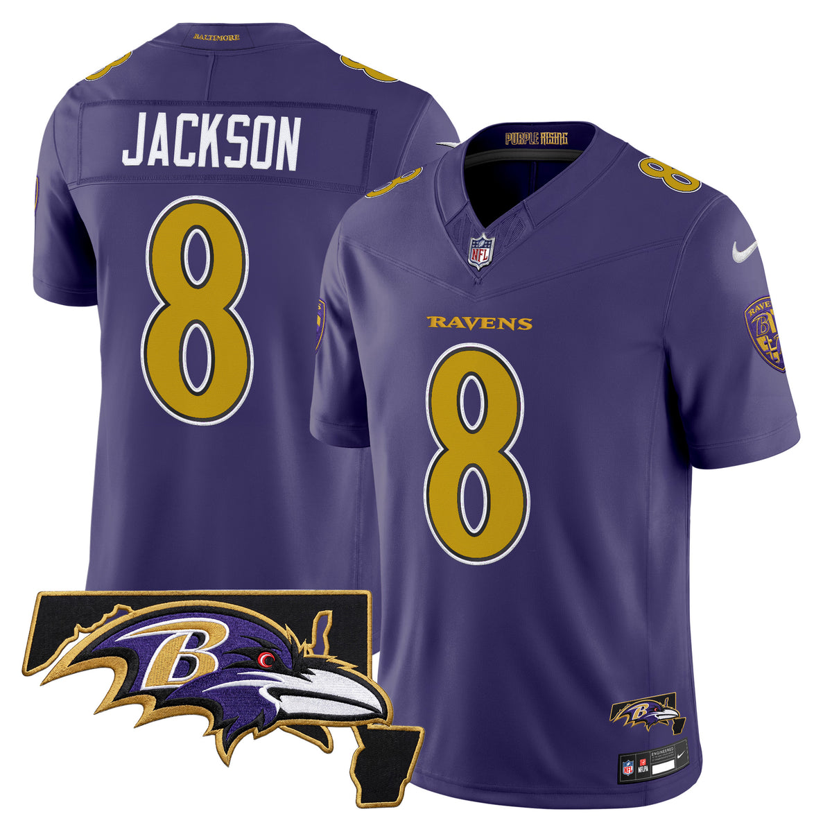 Men's Baltimore Ravens 2026 Vapor Limited Jersey V2 - All Stitched