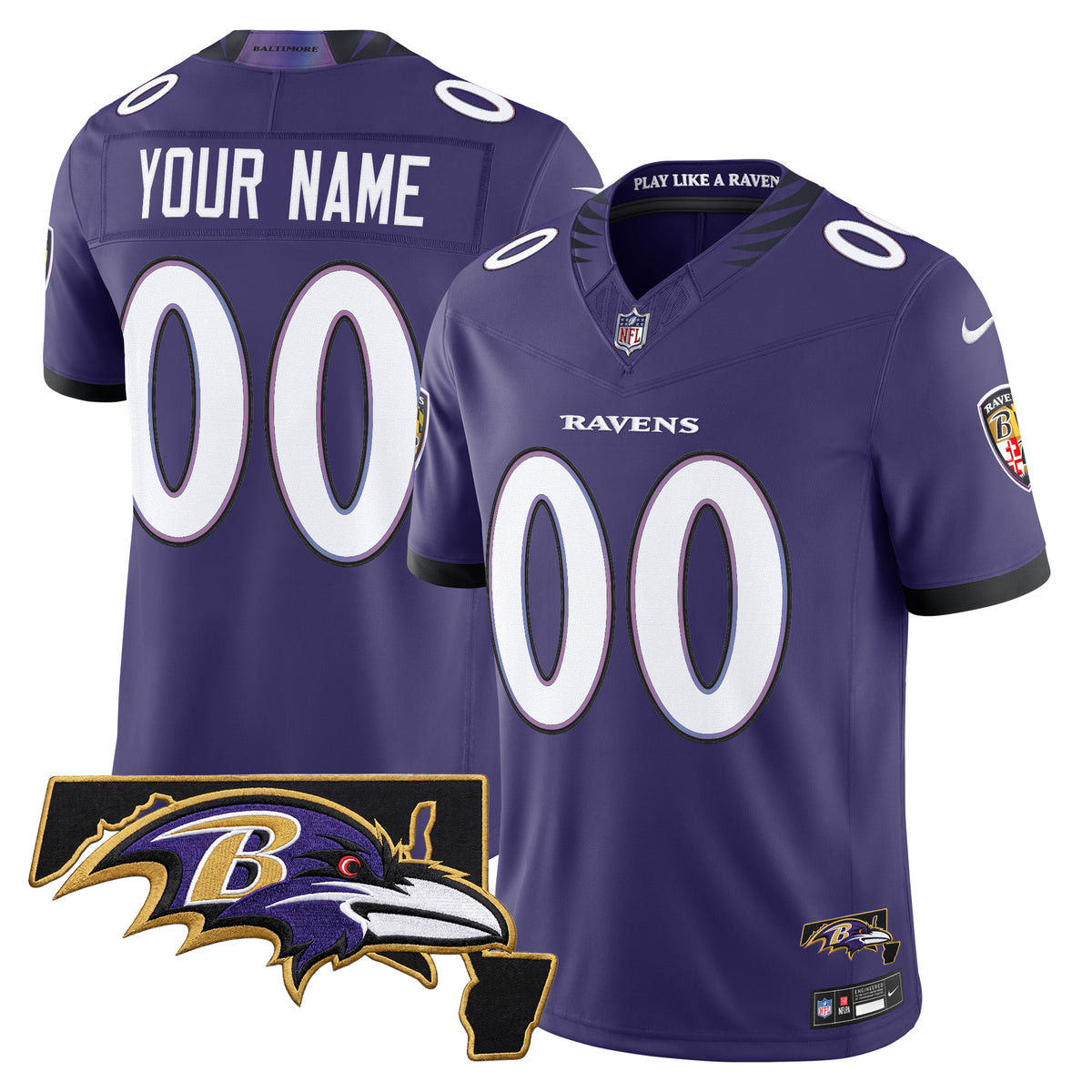 Baltimore Ravens 2026 Vapor Limited Custom Jersey V2 - All Stitched