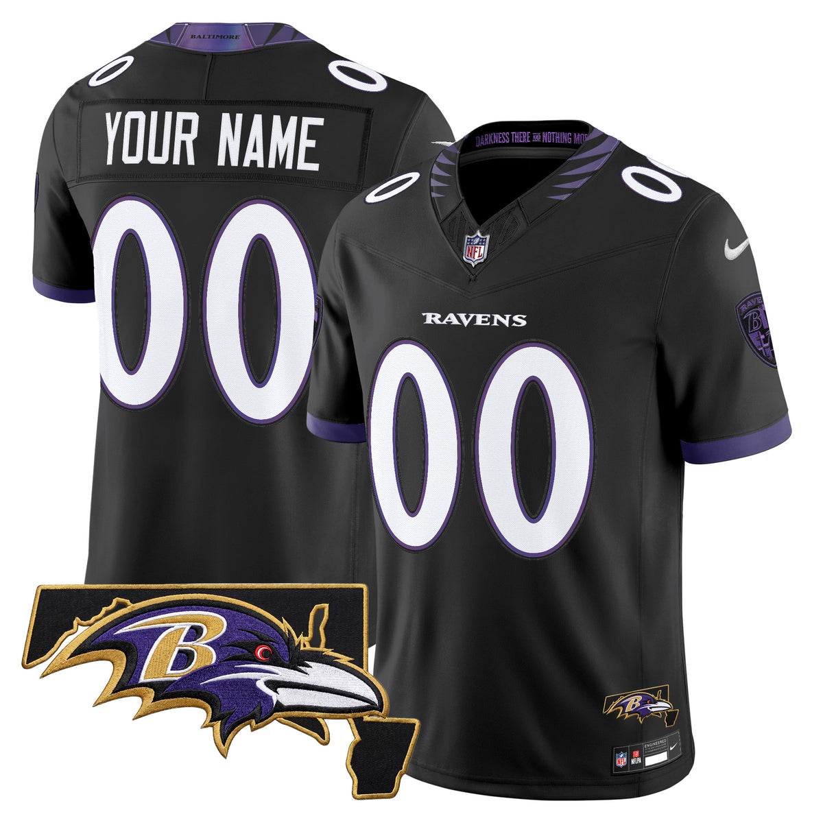 Baltimore Ravens 2026 Vapor Limited Custom Jersey V2 - All Stitched