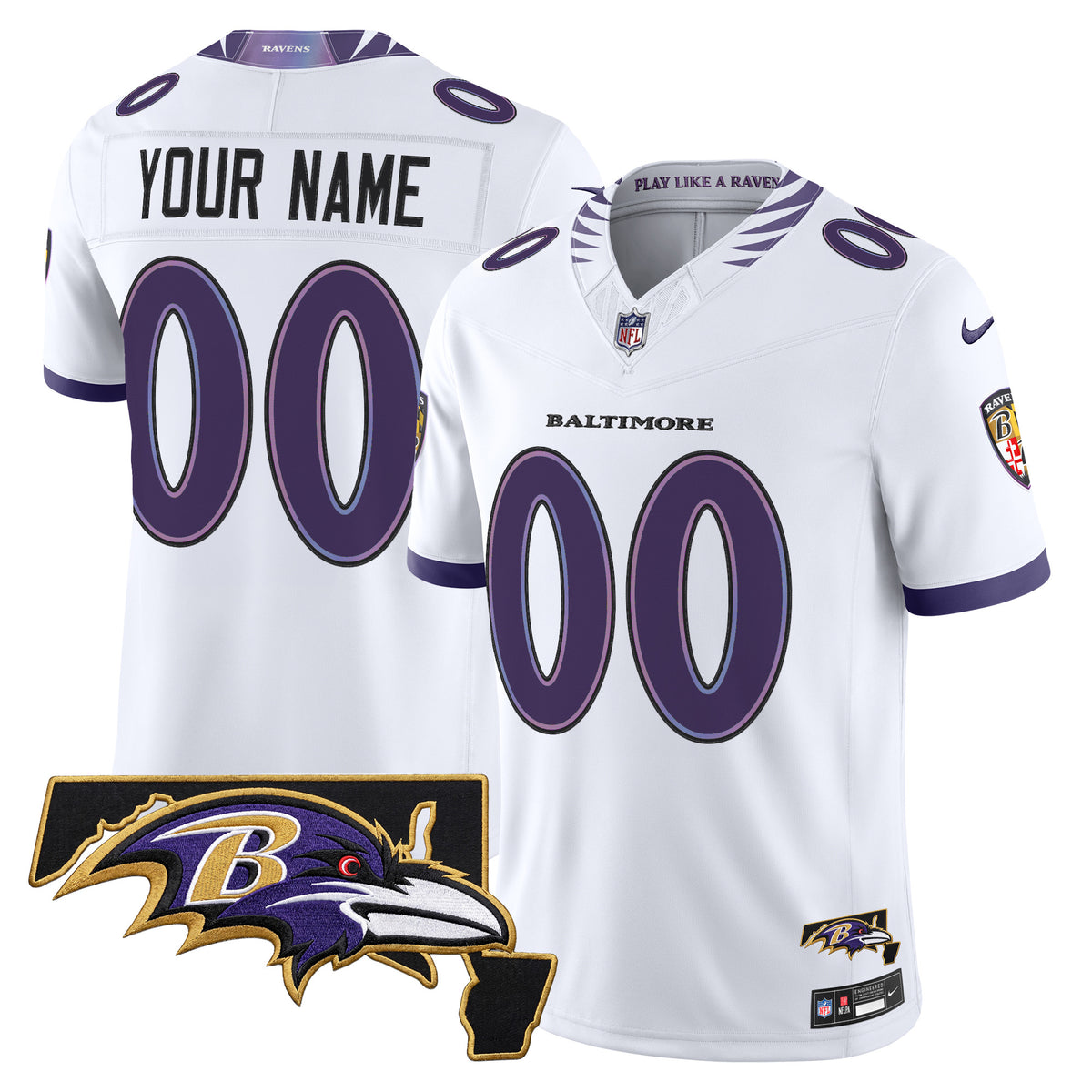 Baltimore Ravens 2026 Vapor Limited Custom Jersey V2 - All Stitched