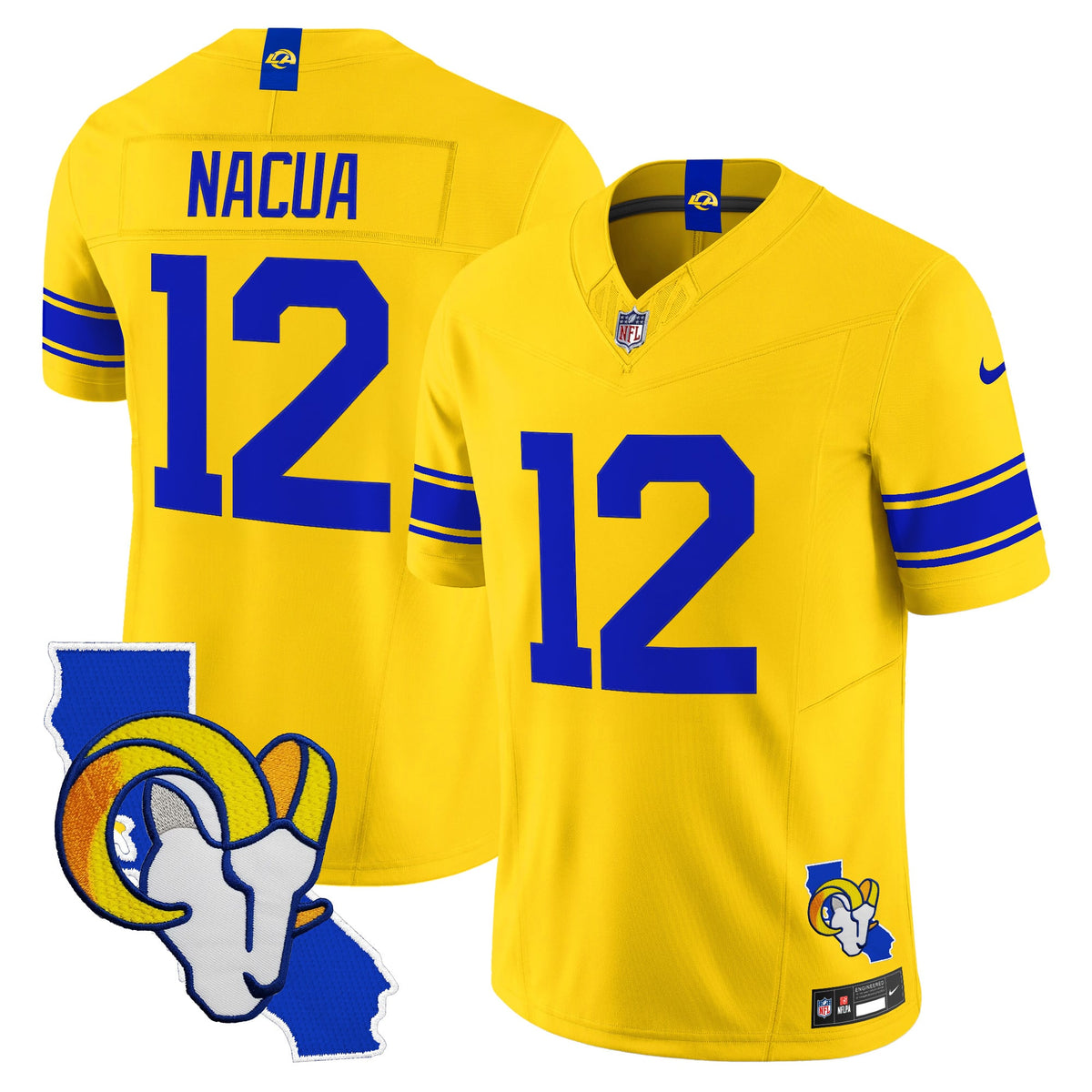 Men's Los Angeles Rams 2026 Alternate Vapor Limited Jersey - California Map - All Stitched
