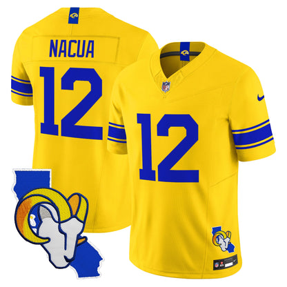 Men's Los Angeles Rams 2026 Alternate Vapor Limited Jersey - California Map - All Stitched