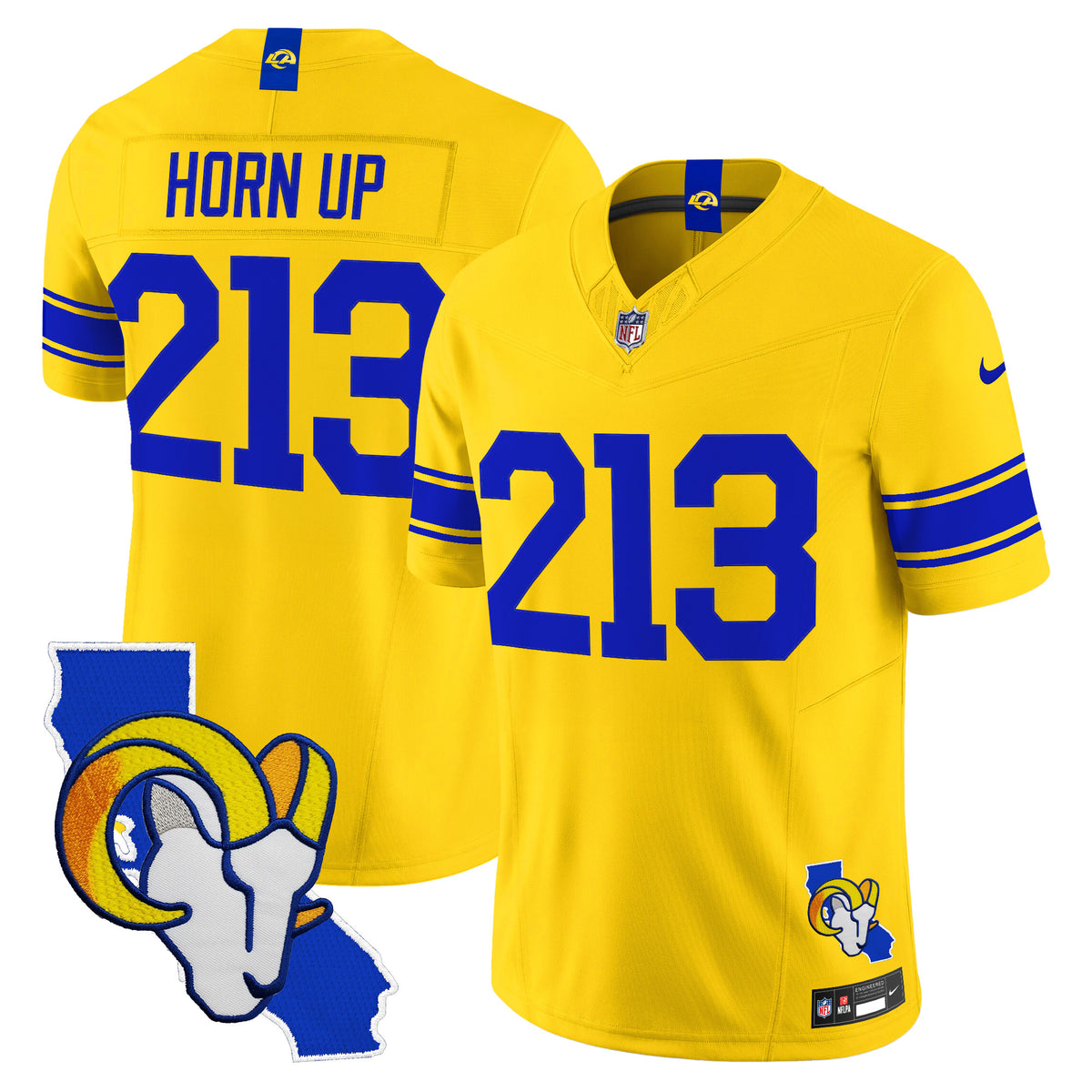 Men's Los Angeles Rams 2026 Alternate Vapor Limited Jersey - California Map - All Stitched