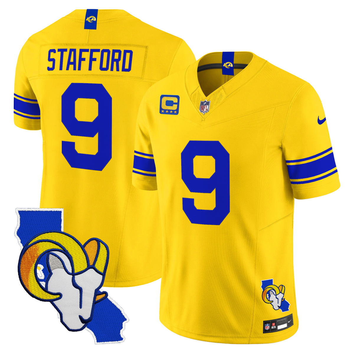 Men's Los Angeles Rams 2026 Alternate Vapor Limited Jersey - California Map - All Stitched
