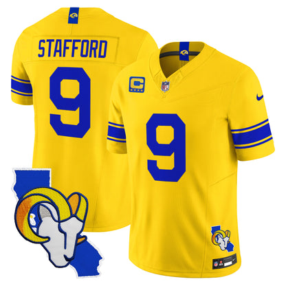 Men's Los Angeles Rams 2026 Alternate Vapor Limited Jersey - California Map - All Stitched