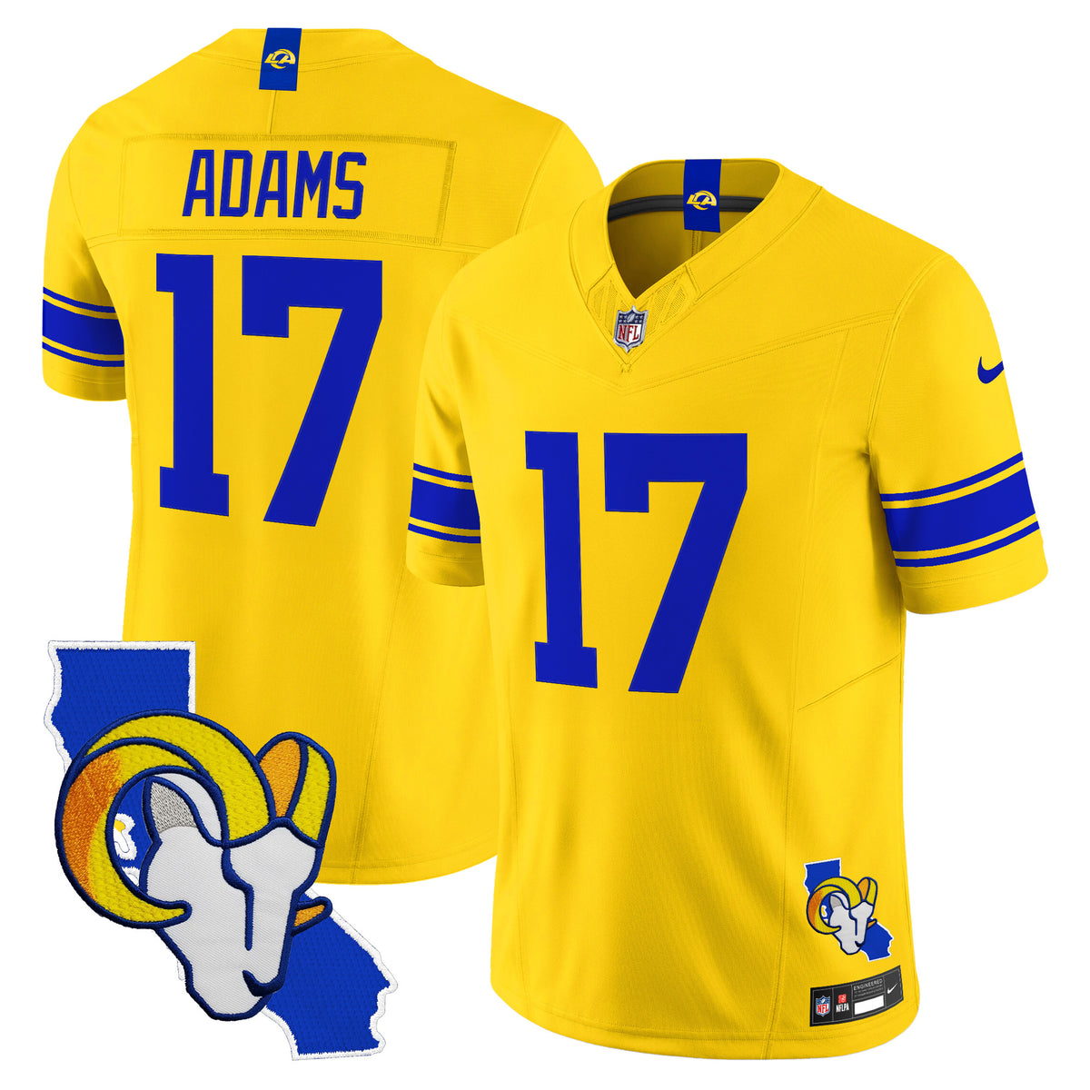 Men's Los Angeles Rams 2026 Alternate Vapor Limited Jersey - California Map - All Stitched