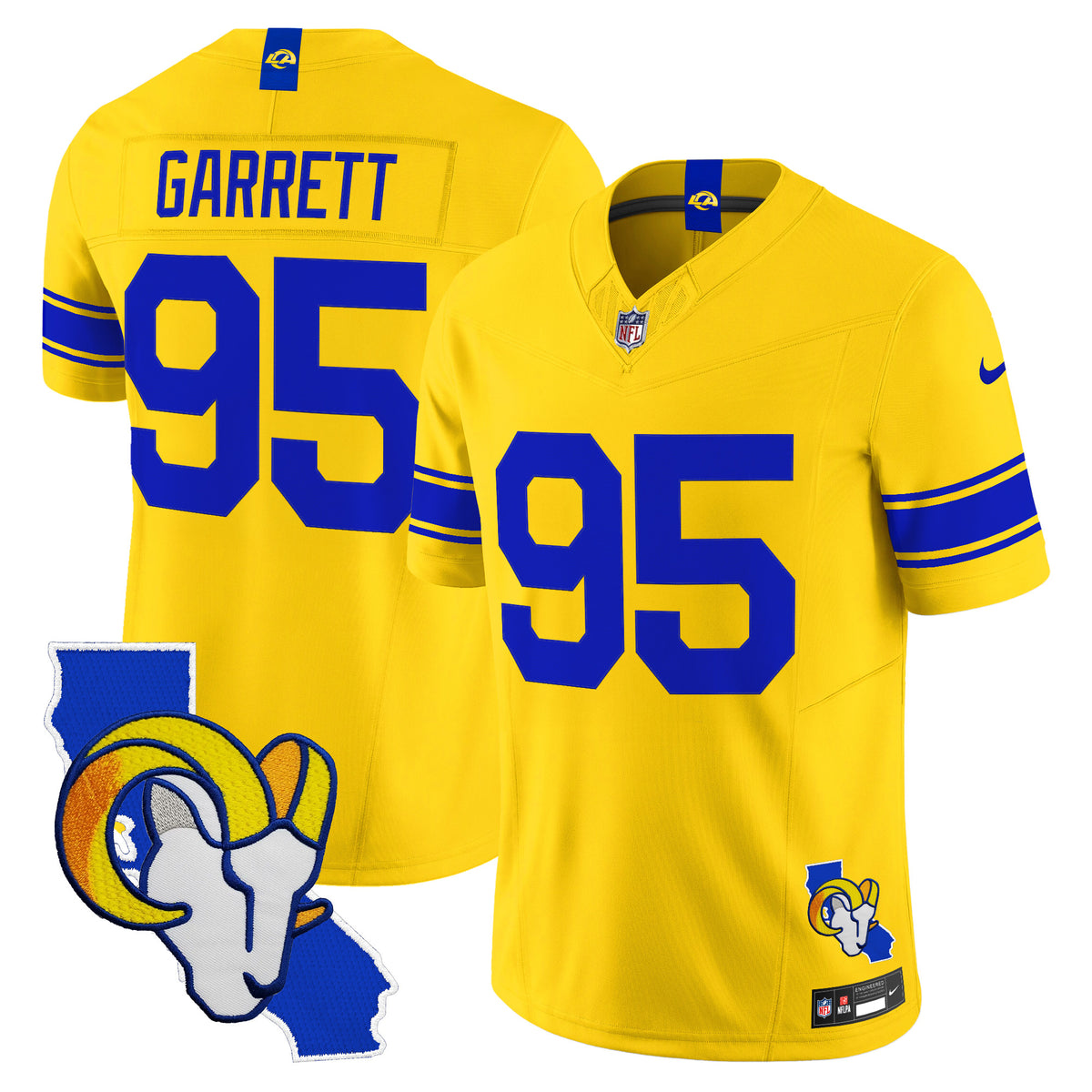 Men's Los Angeles Rams 2026 Alternate Vapor Limited Jersey - California Map - All Stitched