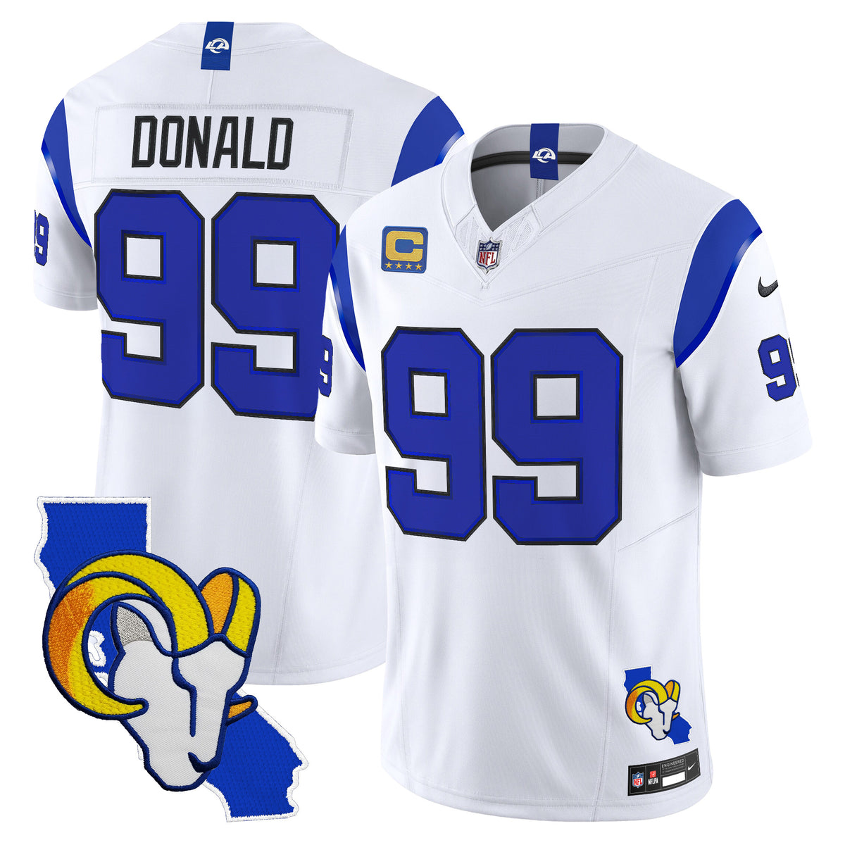Men's Los Angeles Rams 2026 Alternate Vapor Limited Jersey - California Map - All Stitched