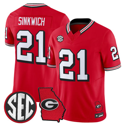Georgia Bulldogs 1995 Throwback Vapor Limited Jersey - All Stitched