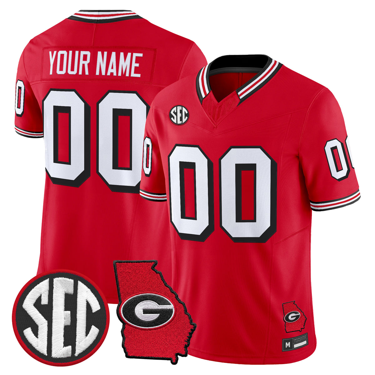 Georgia Bulldogs 1995 Throwback Vapor Limited Custom Jersey - All Stitched