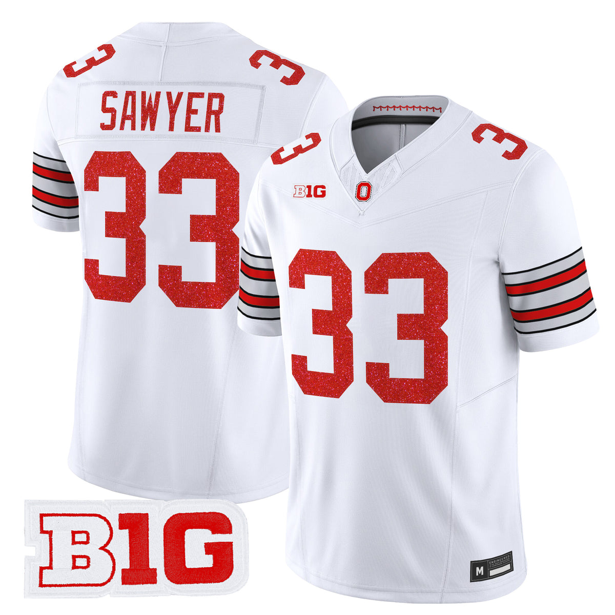 Men's Ohio State Buckeyes Glitter Vapor Limited Jersey - All Stitched