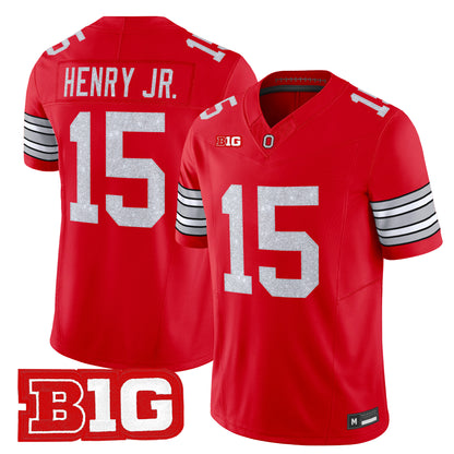Men's Ohio State Buckeyes Glitter Vapor Limited Jersey - All Stitched