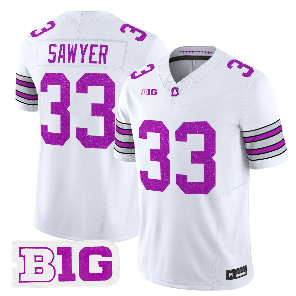 Men's Ohio State Buckeyes Glitter Vapor Limited Jersey - All Stitched