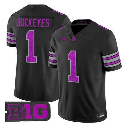 Men's Ohio State Buckeyes Glitter Vapor Limited Jersey - All Stitched