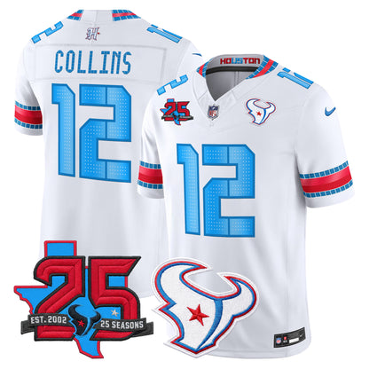 Men's Houston Texans 2026 "Rivalries" Vapor Limited Jersey - 25th Year Anniversary Patch - All Stitched