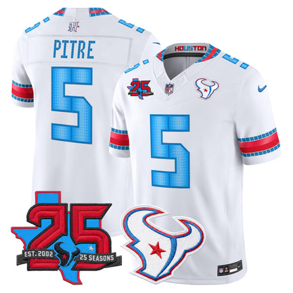 Men's Houston Texans 2026 "Rivalries" Vapor Limited Jersey - 25th Year Anniversary Patch - All Stitched