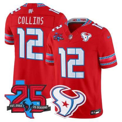 Men's Houston Texans 2026 "Rivalries" Vapor Limited Jersey - 25th Year Anniversary Patch - All Stitched