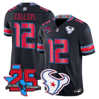Men's Houston Texans 2026 "Rivalries" Vapor Limited Jersey - 25th Year Anniversary Patch - All Stitched