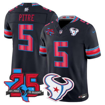 Men's Houston Texans 2026 "Rivalries" Vapor Limited Jersey - 25th Year Anniversary Patch - All Stitched