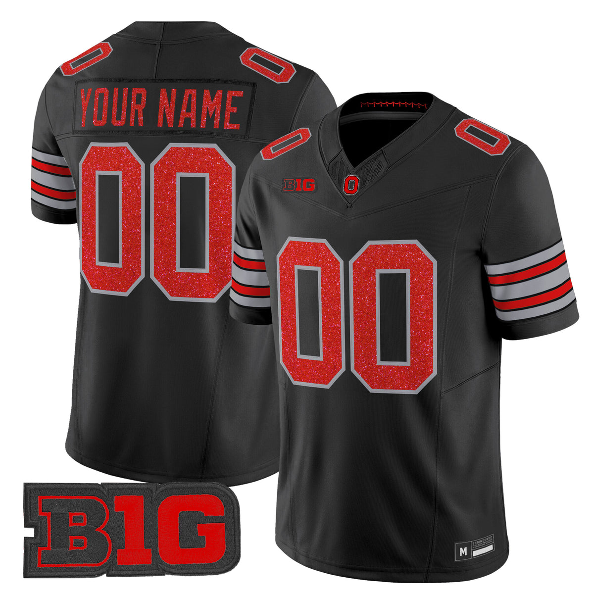 Ohio State Buckeyes Glitter Vapor Limited Custom Jersey - All Stitched