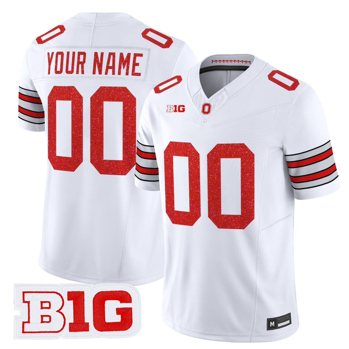 Ohio State Buckeyes Glitter Vapor Limited Custom Jersey - All Stitched
