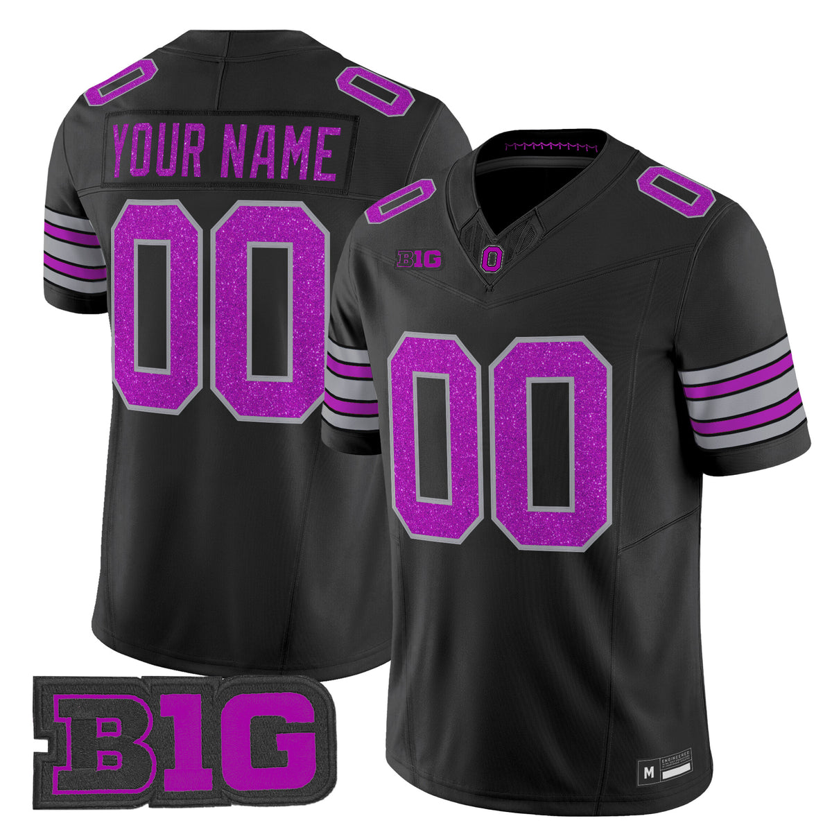 Ohio State Buckeyes Glitter Vapor Limited Custom Jersey - All Stitched