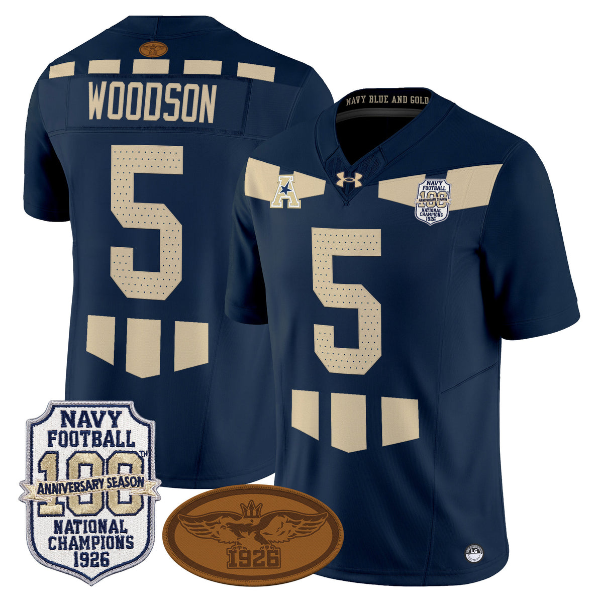 Navy Midshipmen Honors 1926 National Championship Vapor Limited Jersey - All Stitched