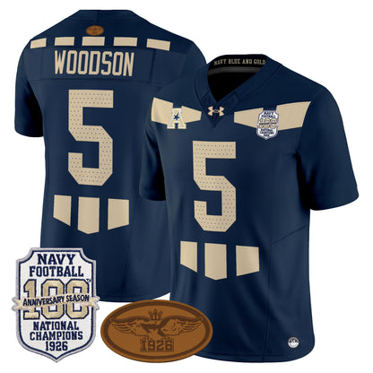 Navy Midshipmen Honors 1926 National Championship Vapor Limited Jersey - All Stitched