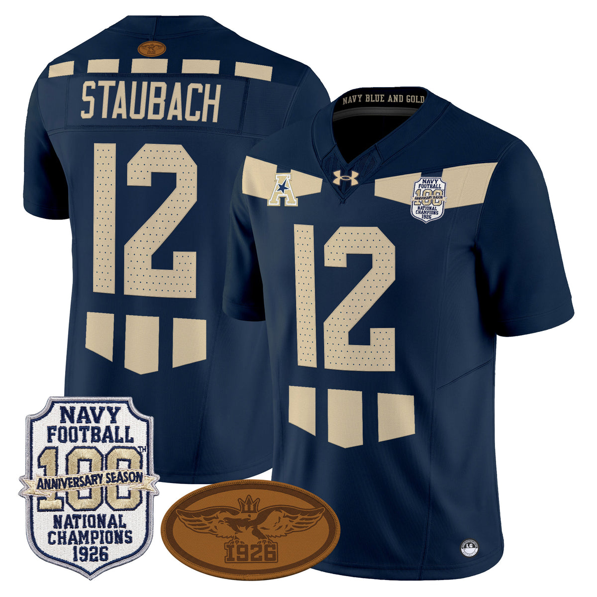 Navy Midshipmen Honors 1926 National Championship Vapor Limited Jersey - All Stitched