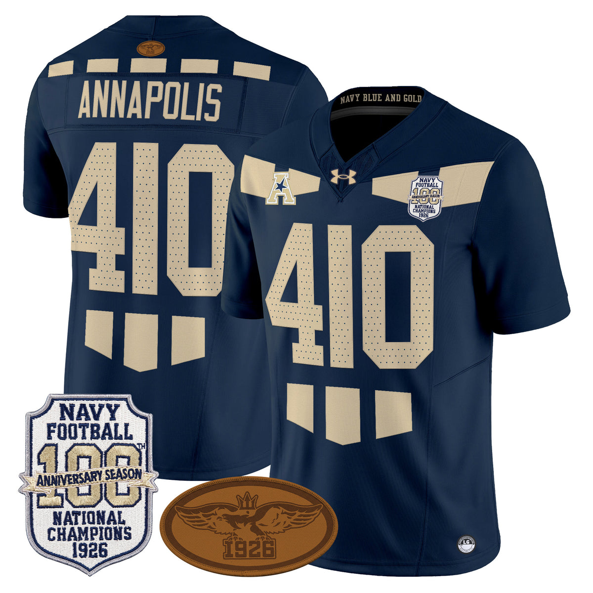 Navy Midshipmen Honors 1926 National Championship Vapor Limited Jersey - All Stitched