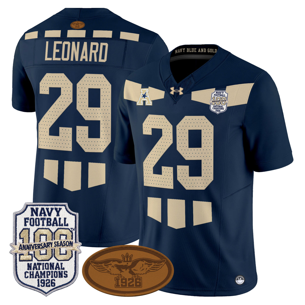 Navy Midshipmen Honors 1926 National Championship Vapor Limited Jersey - All Stitched
