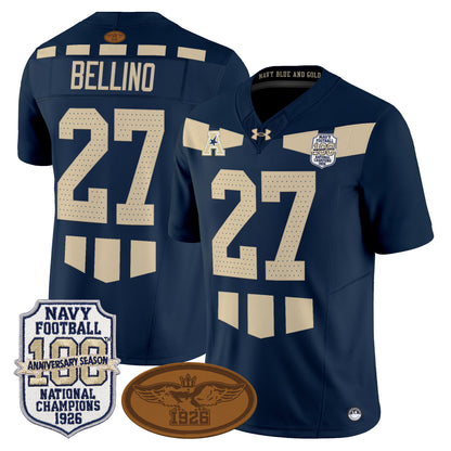Navy Midshipmen Honors 1926 National Championship Vapor Limited Jersey - All Stitched