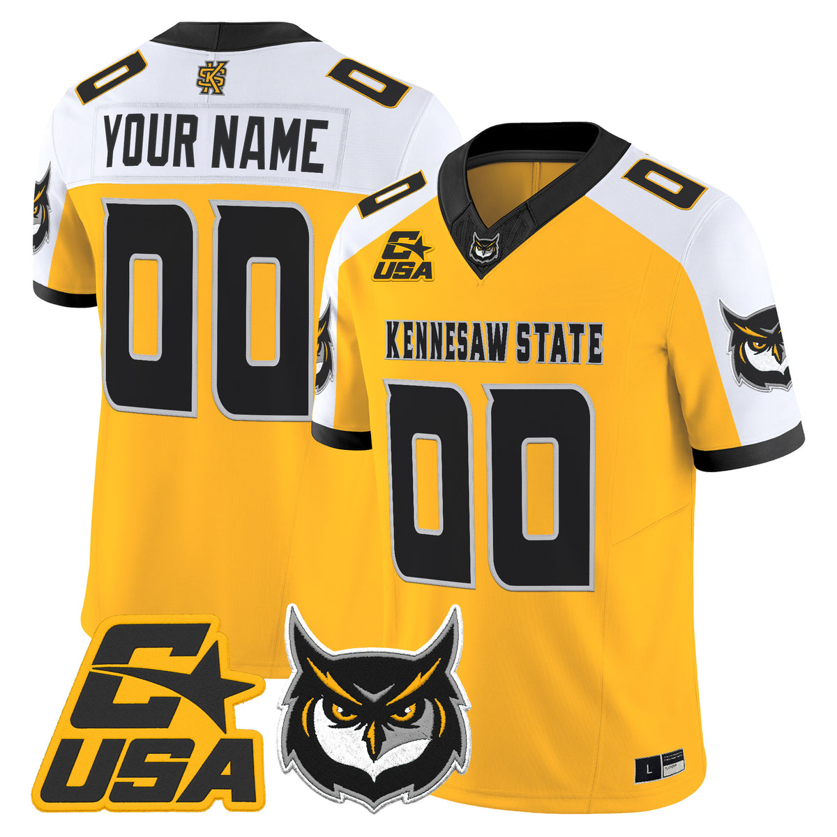 Kennesaw State Owls 2026 Vapor Limited Custom Jersey - Stitched