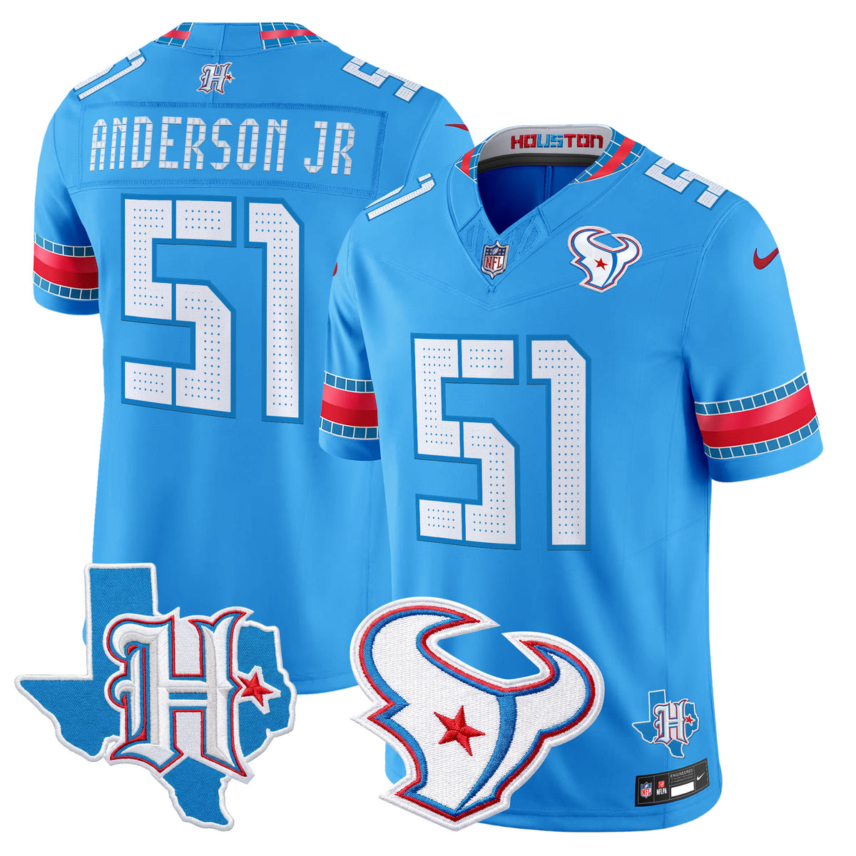 Men's Houston Texans 2026 "Rivalries" Vapor Limited Jersey - Texas Patch - All Stitched