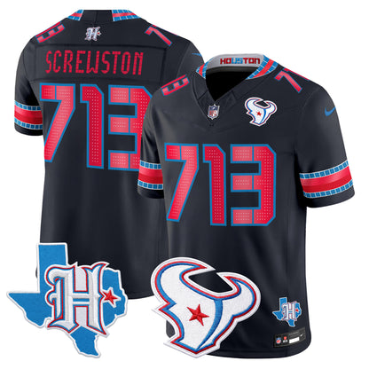 Men's Houston Texans 2026 "Rivalries" Vapor Limited Jersey - Texas Patch - All Stitched